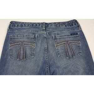 Seven 7 Bootcut Denim Jeans Women Size 12 Waist 32